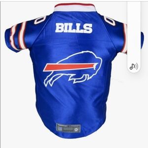 Buffalo Bills NFL Premium Pet Blue Jersey With Name Tag SZ XL